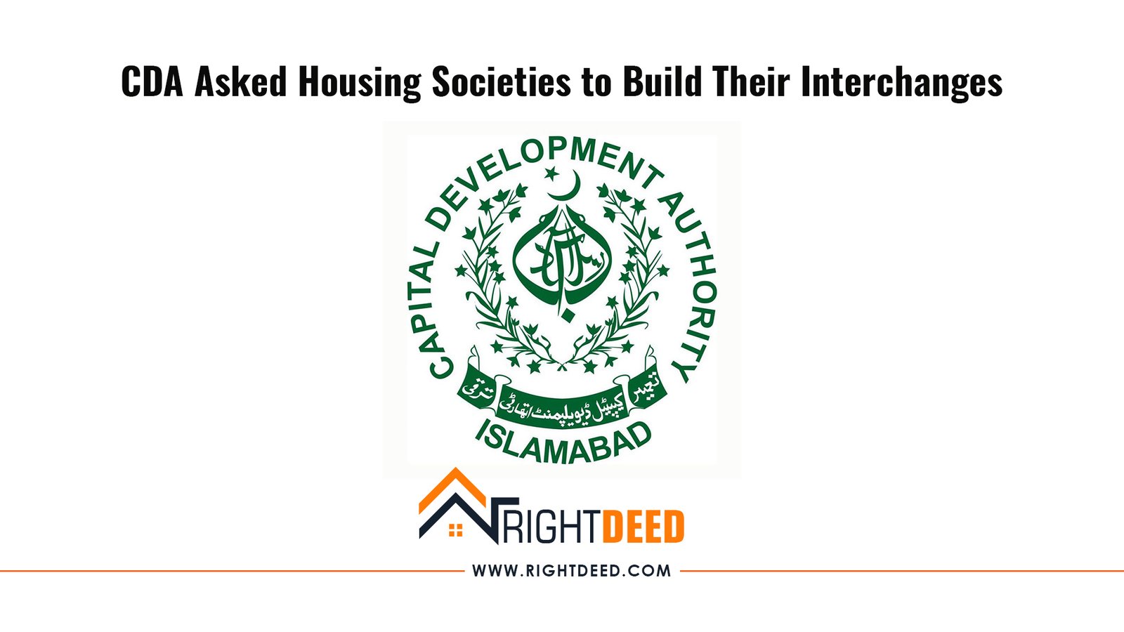 CDA Asked Housing Societies to Build Their Interchanges