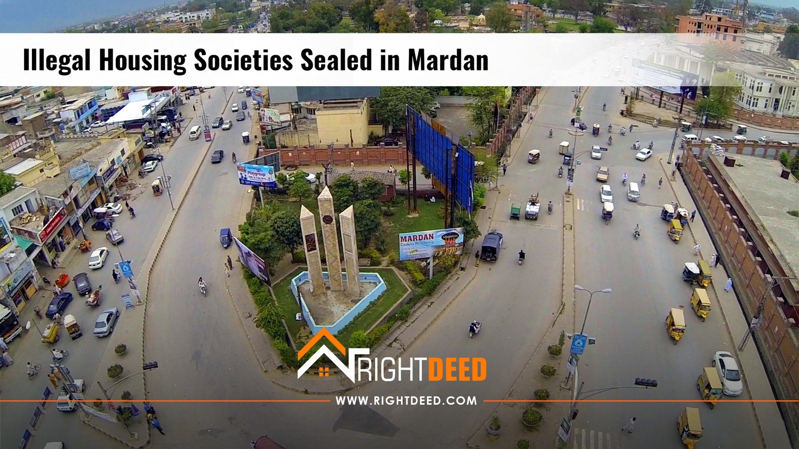 Illegal Housing Societies Sealed in Mardan