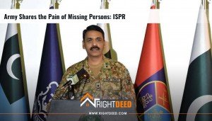 Army Shares the Pain of Missing Persons: ISPR