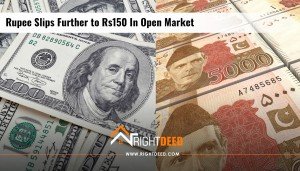 Rupee Slips Further to Rs150 In Open Market